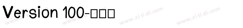 Version 100字体转换